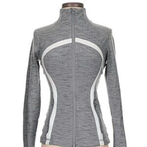 Lululemon Define Jacket Grey Stripe - Size 2